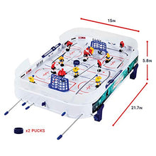 Load image into Gallery viewer, Franklin Sports Table Top Rod Hockey Game Set - Perfect Hockey Toy + Gameroom Game for Kids + Family - Mini Tabletop Rod Hockey Board + Pucks Included