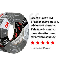 Load image into Gallery viewer, 3M Duct Tape DT8, 3 Pack, Industrial Strength, Multi-Use, Black, 1.88" x 60 yd, Professional Grade Adhesive
