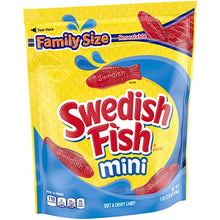 Load image into Gallery viewer, SWEDISH FISH Mini Soft & Chewy Candy, Family Size, 1.8 lb