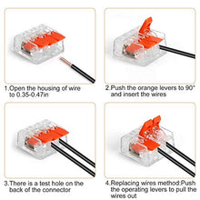 Load image into Gallery viewer, TYUMEN 75 PCS Lever Wire Connectors, Lever Home Compact Splicing Connector - 2 Port, 3 Port, 5 Ports Electric Cable Clamp Connector for AWG 22-12 Electrical Cables Solid Stranded Flexible Wires