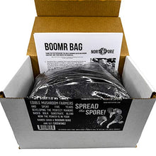 Load image into Gallery viewer, Boomr Bag 5lb | Manure Based Bulk Substrate Blend | Grow Edible Mushrooms at Home | Easy to Use in a Monotub | Box with Sterile Mushroom Substrate
