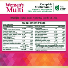 Load image into Gallery viewer, Women Multivitamin by Nature's Bounty, Vitamin Supplement, Supports Healthy Hair, Skin, & Nails with Biotin*, 100 Tablets