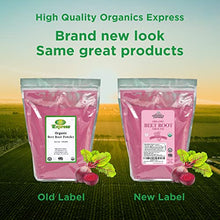 Load image into Gallery viewer, HQOExpress Organic Beetroot Powder - Organic Superfood - Nitric Oxide Booster - Non-GMO - Kosher - Sustainably Grown - 34oz Chef Jar