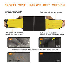 Load image into Gallery viewer, NINGMI Sauna Vest for Men-Sweat Vest for Men Waist Trainer Trimmer-Workout Weight Loss Vest with Waist Belt for Fitness Black