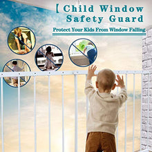 Load image into Gallery viewer, Fairy Baby Window Guards for Children, Adjustable Wide Child Safety Window Guard Prevents Accidental Falls, Home Security Childproof Interior Bar Guard for Windows Wide 36.22" - 61.41"(2 Panels)