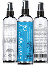Load image into Gallery viewer, Pure Magnesium Oil Spray - Big 12 fl oz (Lasts 9 Months) - 100% Natural, USP Grade = No Unhealthy Trace Minerals - from an Ancient Underground Permian Seabed in USA - Free Ebook Included