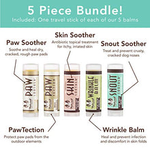 Load image into Gallery viewer, Natural Dog Company Powerhouse Travel Set - 5 Ct. TRIAL Sticks - Organic, All-Natural Healing Balms - Heals Cracked Paw Pads, Skin Fold Dermatitis & Dry Nose