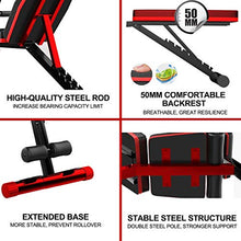 Load image into Gallery viewer, Adjustable Weight Bench for Full Body Workout Multi-Purpose Utility 7 Adjustable Angles Weight Bench Foldable Flat Bench Press for Home Gym