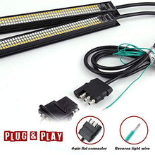 Load image into Gallery viewer, Tailgate Light Bars TRIPLE LED (2x 28'' for the left and right), Tail+BRAKE Strobe+Amber Sequential Turn Signal+Reverse Light functions, fit F-150/250, Silverado 1500/2500, Tundra