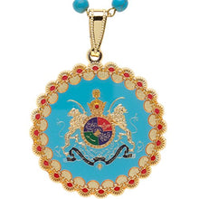 Load image into Gallery viewer, Asoodehdelan Silver PT Iran Map Faravahar Necklace Iranian Persian Zoroastrian Farvahar Persia Chain (Leather String)
