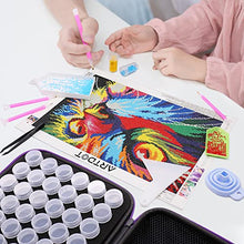 Load image into Gallery viewer, ARTDOT Diamond Painting Storage Containers, 60 Slots Diamond Painting Accessories Shockproof Jars for Jewelry Beads Rings Charms Glitter Rhinestones