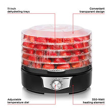 Load image into Gallery viewer, Chefman 5-Tray Food Dehydrator, 11.4-Inch Transparent Trays, Adjustable Temperature Control, Easily Create Dried Snacks For The Family, Prepare Fruits, Jerky, Vegetables, Meats, & Herbs