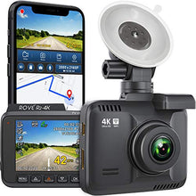 Load image into Gallery viewer, Rove R2-4K Dash Cam Built in WiFi GPS Car Dashboard Camera Recorder with UHD 2160P, 2.4" LCD, 150° Wide Angle, WDR, Night Vision