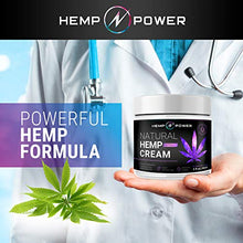 Load image into Gallery viewer, Hemp Power Pain Relief Cream - Relieves Muscle, Joint Pain, Lower Back Pain, Knees, and Fingers - Inflammation - Hemp Extract Remedy - Hemp Oil with MSM - Arnica 2fl oz