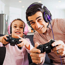 Load image into Gallery viewer, BENGOO G9000 Stereo Gaming Headset for PS4, PC, Xbox One Controller, Noise Cancelling Over Ear Headphones with Mic, LED Light, Bass Surround, Soft Memory Earmuffs (Purple)