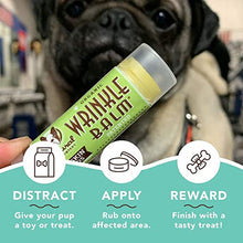 Load image into Gallery viewer, Natural Dog Company Wrinkle Balm (0.15-oz Trial Stick) | Healing & Soothing Balm | All-Natural & Organic | Vegan & Veterinarian-Approved | for Face Wrinkles and Skin Folds | Ideal for Bulldogs & Pugs