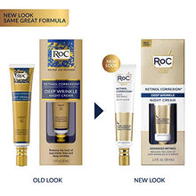 Load image into Gallery viewer, RoC Retinol Correxion Deep Wrinkle Anti-Aging Night Cream, Daily Face Moisturizer with Shea Butter, Glycolic Acid and Squalane, Skin Care Treatment, 1 Ounce (Packaging May Vary)