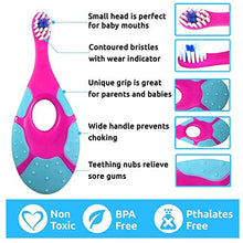 Load image into Gallery viewer, ArtJ4U Baby Toddler Toothbrush Set & Banana Teether for Age 6-24 Month Silicone Infant Training Finger toothbrushes,Extra Soft Bristle for Baby Teeth & Infant Gums,BPA Free(6 Pack)