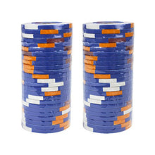 Load image into Gallery viewer, Brybelly King’s Casino Premium Poker Chip 14-Gram Heavyweight Clay Composite – Pack of 50 ($10 Blue)