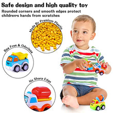 Load image into Gallery viewer, Bennol Construction Toy Trucks for 1 2 3 4 Year Old Boys, 5-in-1 Push and Go Toy Vehicle Carrier Truck with Light and Sound, Toddler Boys Toys Car for Boys Kids Aged 2+