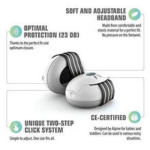 Load image into Gallery viewer, Alpine Muffy Baby Ear Protection for Newborn and Babies up to 36 Months – Noise Reduction Earmuffs for Toddlers & Children – Comfortable Infant Ear Muffs Prevent Hearing Damage & Improve Sleep, Black