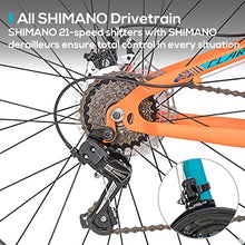 Load image into Gallery viewer, Hiland Full-Suspension Mountain Bike, Shimano 21 Speed, 26 Inch Wheel, for Men Women Bicycle Blue