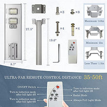 Load image into Gallery viewer, LOVUS 100W Commercial Solar Street Light Dusk to Dawn with Radar Sensor and Remote Control, Two Mount Ways Wall/Pole, IP65 Waterproof Solar Lights for Garden,Parking Lot