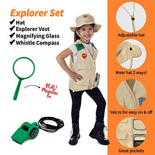 Load image into Gallery viewer, Born Toys Dress Up & Pretend Play 3-in-1 Premium Kids Costumes Set - Washable Kids Dress Up Clothes for Play - Scientist, Explorer & Gardener as Dress Up Clothes for Little Girls & Boys Ages 3-7