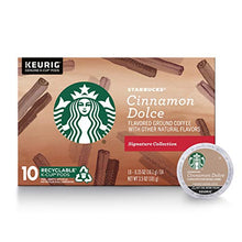 Load image into Gallery viewer, Starbucks Flavored K-Cup Coffee Pods — Cinnamon Dolce for Keurig Brewers — 1 box (10 pods)