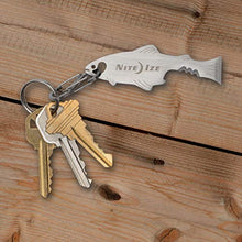 Load image into Gallery viewer, Nite Ize DoohicKey FishKey Key Tool Keychain Multi-Tool, Stainless, 1-Pack