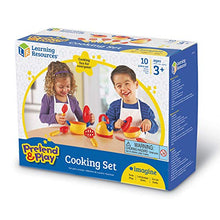 Load image into Gallery viewer, Learning Resources Pretend & Play Cooking Set - 10 Pieces, Ages 3+ Pretend Play Food for Toddlers, Preschool Learning Toys, Kitchen Play Toys for Kids