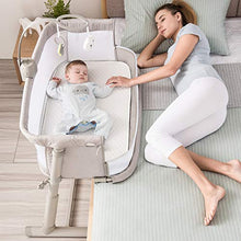 Load image into Gallery viewer, Baby Bassinet,RONBEI Bedside Sleeper Baby Bed Cribs,Baby Bed to Bed, Newborn Baby Crib,Adjustable Portable Bed for Infant/Baby Boy/Baby Girl (Bassinet)