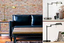 Load image into Gallery viewer, O'Bright LED Pharmacy Floor Lamp and Table Lamp Bundle, 12W LED, Full Range Dimming, 360 Degree Swing Arms, Reading Lamp, Task Lamp for Craft Work and Sewing, Black