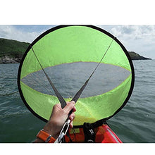 Load image into Gallery viewer, Arya Life 42 inches Downwind Wind Sail Kit Kayak Wind Sail Kayak Paddle Board Accessories,Easy Setup & Deploys Quickly,Compact & Portable,Green