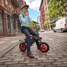 Load image into Gallery viewer, Jetson Bolt Folding Electric Bike, Black - with LCD Display, Lightweight & Portable with Carrying Handle, Travel Up to 15 Miles, Max Speed Up to 15.5 MPH