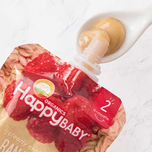 Load image into Gallery viewer, Happy Baby Organics Clearly Crafted Stage 2 Baby Food, Bananas, Raspberries & Oats, 4 Ounce Pouch (Pack of 16) packaging may vary