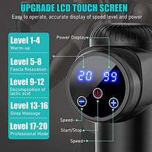 Load image into Gallery viewer, TOLOCO Massage Gun, Upgrade Percussion Muscle Massage Gun for Athletes, Handheld Deep Tissue Massager (Black)