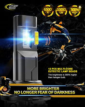 Load image into Gallery viewer, Cougar Motor 9005 LED Bulb, 10000LM Noiseless HB3 6500K Cool White All-in-One Conversion Kit Direct Installation, Halogen Replacement
