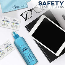 Load image into Gallery viewer, Care Touch Eyeglass Cleaner Spray Kit, Alcohol-Free Glasses Cleaner Solution for All Lenses, 16oz (8oz x 2) & 2oz Bottles - Eye Glasses Lens Cleaner Kit with 26 Lens Wipes & 2 Microfiber Cloths