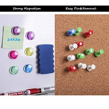 Load image into Gallery viewer, Magnetic Whiteboard and Cork Board Combination Board, Dry Erase Board Bulletin Combo Board for Home Office, Wall Mounted Message Memo Board with Markers, Eraser, Magnets, Push Pin, 36 x 24 Inches