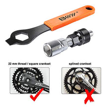 Load image into Gallery viewer, Oumers Bike Bicycle Crank Extractor Puller Remover Set with 16mm Spanner Wrench for Square Thread Taper Crank Arm and Crankset