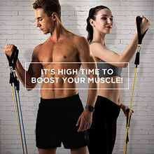 Load image into Gallery viewer, FITFORT Resistance Bands Set Exercise Bands - Workout Bands Stackable up to 150lb, Indoor/Outdoor Fitness Bands with Door Anchor & Handles for Strength, Slim, Yoga, Home Gym Equipment for Men/Women