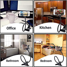 Load image into Gallery viewer, Car Smartphone Mount and Gooseneck Phone Holder with Long Arms for Desk Chair Bed Handsfree Cell Phone Stand Perfectly Fit iPhone and Any Other Devices