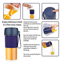 Load image into Gallery viewer, KING.Chef Portable Blender USB Rechargeable, Personal Blender for Shakes and Smoothies, Strong Power Mini Blenders for Smoothies with 13oz,for Travel Home Office