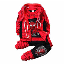 Load image into Gallery viewer, 2Piece Toddler Kids Baby Boys Casual Outfits Set,Long Sleeve Pullover Hoodie Sweatshirt Pants Clothing Suit (3pcs Black, 9-12 Months)
