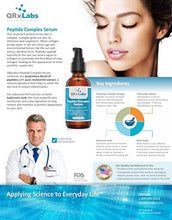 Load image into Gallery viewer, Peptide Complex Serum/Collagen Booster for the Face with Hyaluronic Acid and Chamomile Extract - Anti Aging Peptide Serum, Reduces Wrinkles, Heals and Repairs Skin - Tightening Effect - 1 fl oz