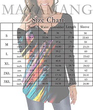 Load image into Gallery viewer, MAYAMANG Women's Floral Tunic Tops Casual Blouse V Neck Long Sleeve Buttons Up T-Shirts (Long Sleeve-W-Striped N-blue, Medium)