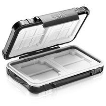 Load image into Gallery viewer, Neewer 14 Slots Memory Card Case Holder, Durable Waterproof Anti-Shock Storage Protector Card Box for 10 Micro SD Cards/10 TF Cards/2 CF Cards and 4 SD Cards/4 XD Cards/2 CF Cards (Black)
