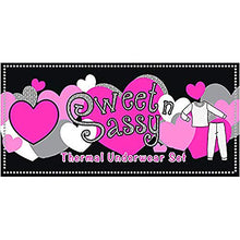 Load image into Gallery viewer, Sweet & Sassy Girl's 2-Pack Thermal Warm Underwear Top and Pant Set-Grey/White-6x
