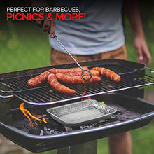 Load image into Gallery viewer, Stock Your Home Aluminum Drip Pan (25 Count) - Drip Pan Liners - Aluminum Drip Pans Compatible with Weber Grills - Disposable Drip Pan - Grill Grease Tray - BBQ Grease Pans - Disposable Oil Drip Pan